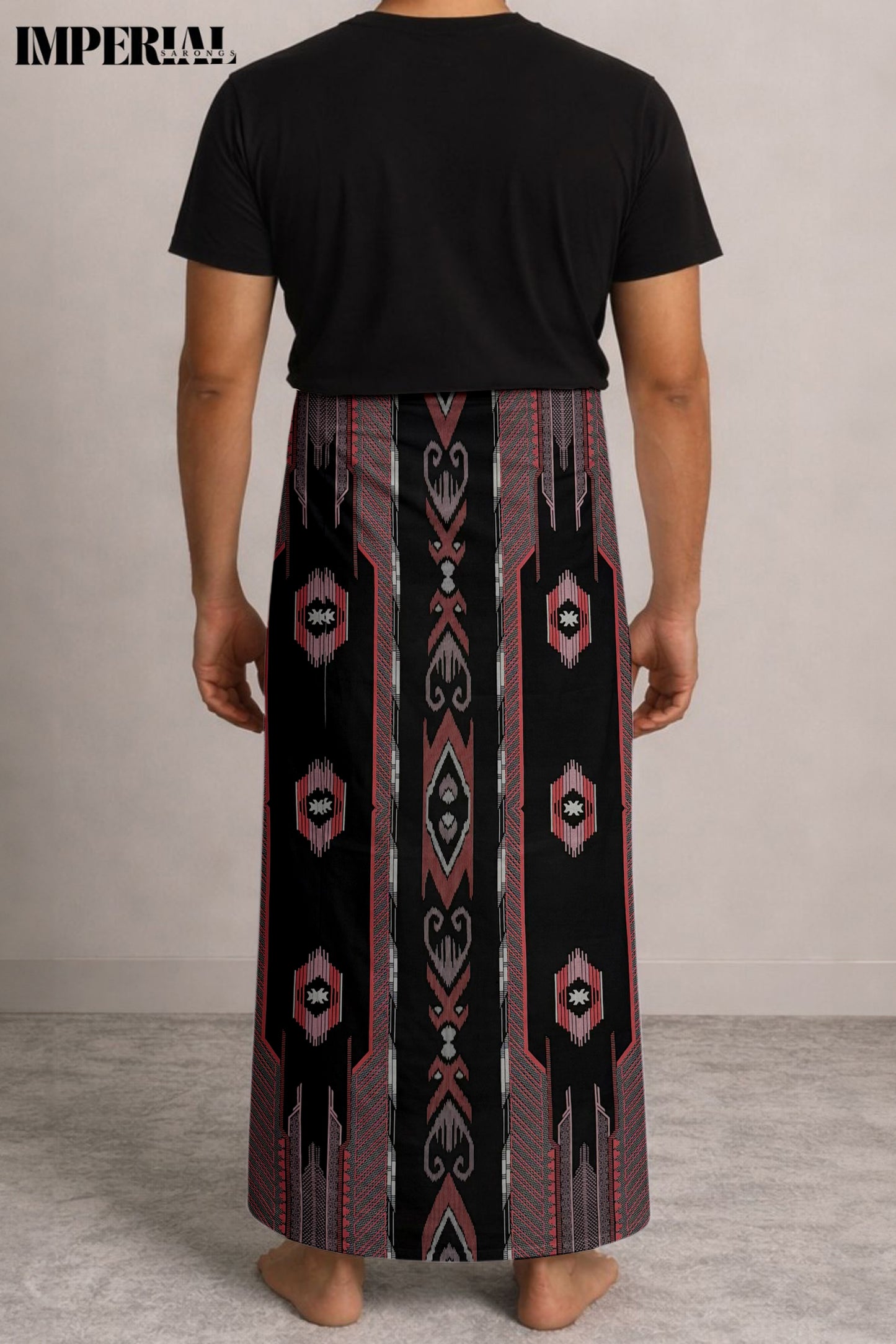 ARDAN ABW SARONG - BURGUNDY ECLIPSE