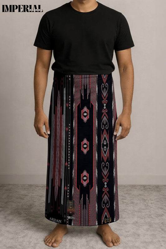 ARDAN ABW SARONG - BURGUNDY ECLIPSE